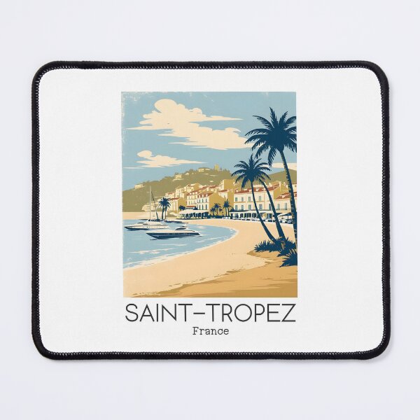 Item preview, A Vintage Illustration of Saint-Tropez - France designed and sold by GoodOldVintage.