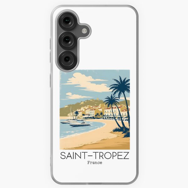 Item preview, A Vintage Illustration of Saint-Tropez - France  designed and sold by GoodOldVintage.