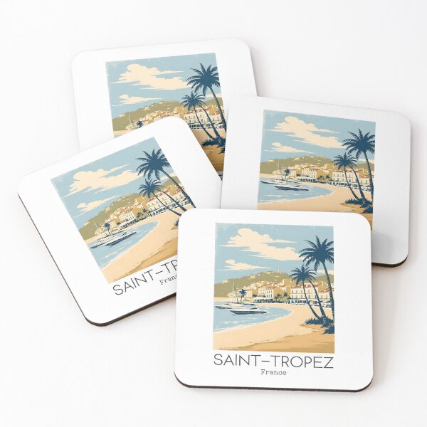 Item preview, A Vintage Illustration of Saint-Tropez - France  designed and sold by GoodOldVintage.