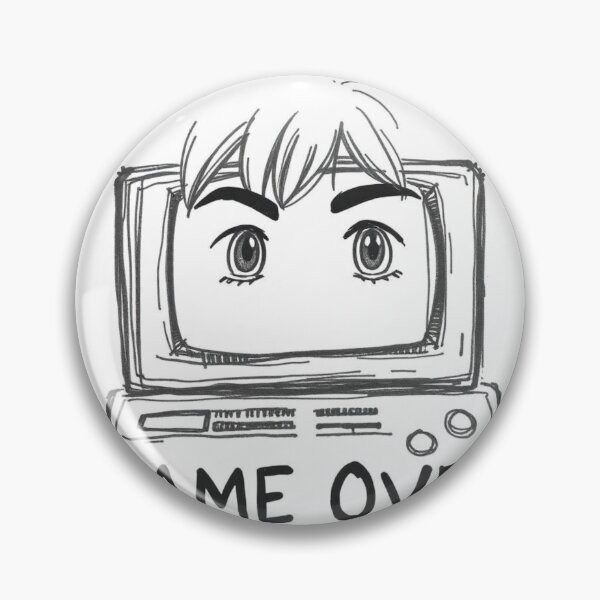 Item preview, "Game Over – Still Single" Retro Sketch Tee / Print designed and sold by apoknight.