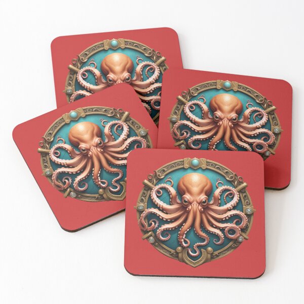 Item preview, OCTOPUS SHIELD (#C42A2A) designed and sold by Marlon Oseguera.