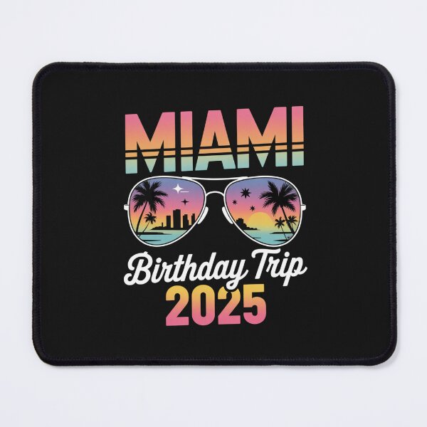 Item preview, Miami Birthday Trip 2025 Sunglasses Sunset Design designed and sold by COWELLM.