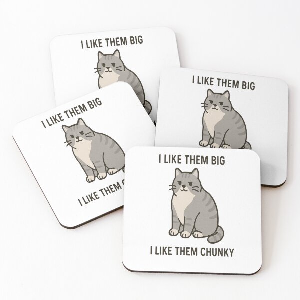 Item preview, I Like Them Big I Like Them Chunky – Funny Chonky Cat Shirt Design designed and sold by SugarPix Designs.