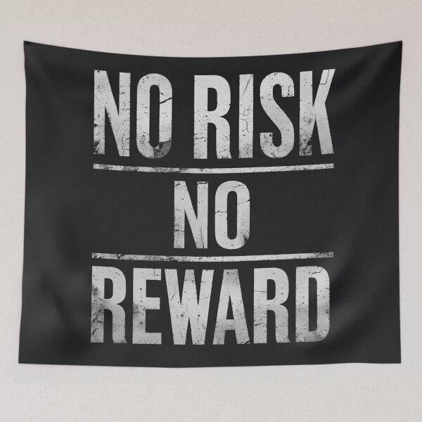 Item preview, No risk no reward design designed and sold by Motivated Sensei.