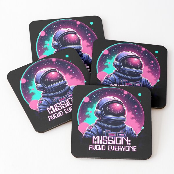 Item preview, Mission: Avoid Everyone – Retro Space Drifter designed and sold by Fragy72.