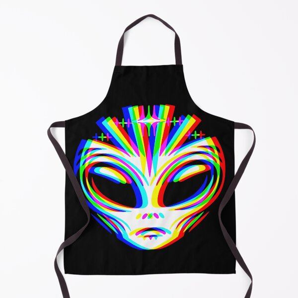 Item preview, EDM Alien Vibes – Psychedelic Tricolour Rave  Design designed and sold by RomeoSketches.