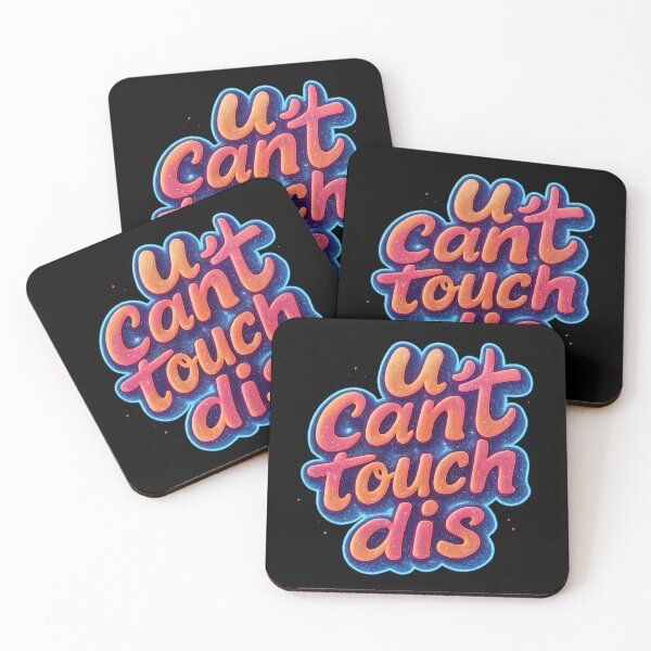 Item preview, U Can't Touch Dis - Retro Neon 90s Aesthetic Graffiti Typography designed and sold by Nextgenofficial.