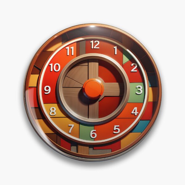 Item preview, Fragments of a Colorful Wood Timepiece designed and sold by RickGoulet.
