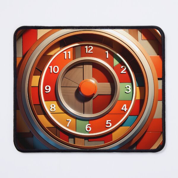 Item preview, Fragments of a Colorful Wood Timepiece designed and sold by RickGoulet.