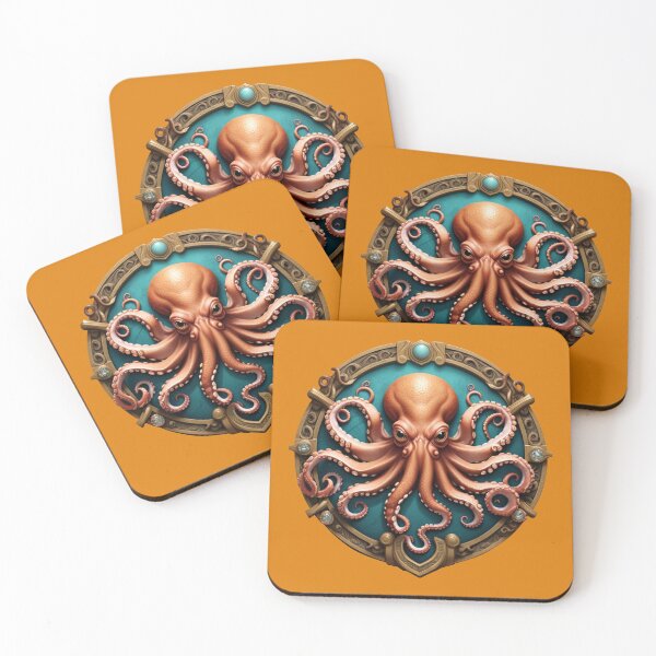 Item preview, OCTOPUS SHIELD (#DE7D08) designed and sold by Marlon Oseguera.