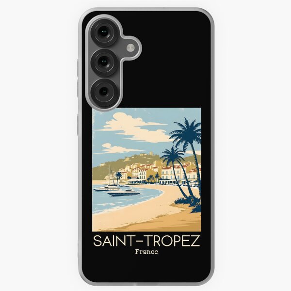Item preview, A Vintage Illustration of Saint-Tropez - France  designed and sold by GoodOldVintage.