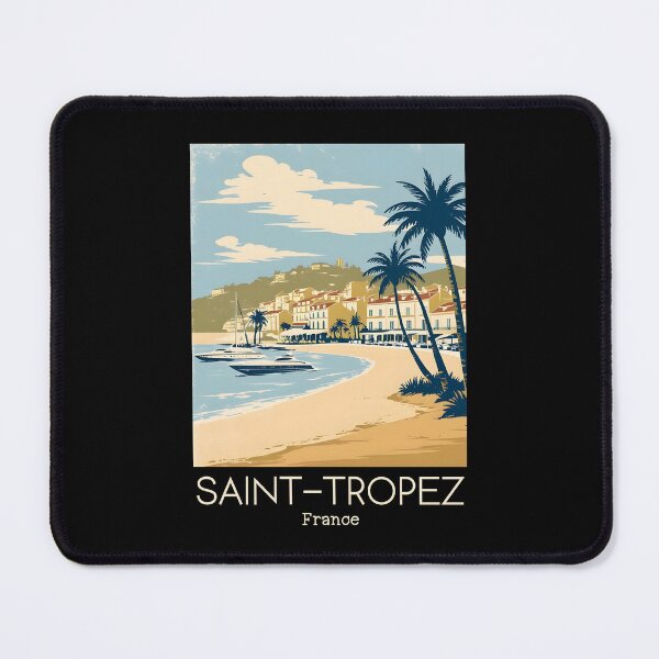 Item preview, A Vintage Illustration of Saint-Tropez - France designed and sold by GoodOldVintage.