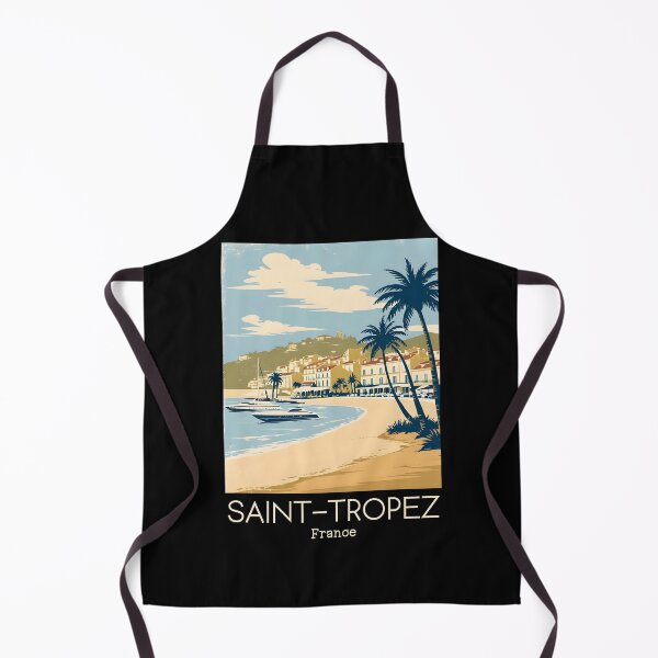 Item preview, A Vintage Illustration of Saint-Tropez - France  designed and sold by GoodOldVintage.