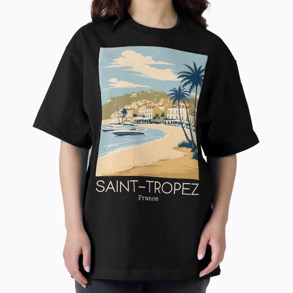 Item preview, A Vintage Illustration of Saint-Tropez - France  designed and sold by GoodOldVintage.