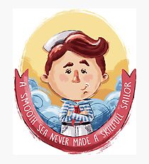 Brave little sailor Photographic Print