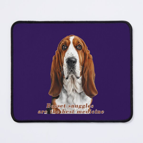 Item preview, Red Basset Hound designed and sold by Pawtraitvibes.