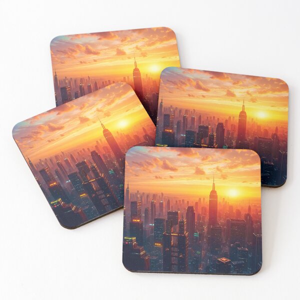 Item preview, Cyberpunk City New Dawn designed and sold by Ink Art Design.