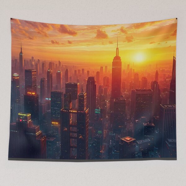 Item preview, Cyberpunk City New Dawn designed and sold by Ink Art Design.