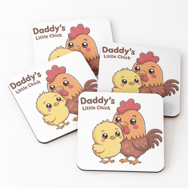 Item preview, Daddy’s Little Chick – Cute Rooster Design designed and sold by Brainy Bird's Place.
