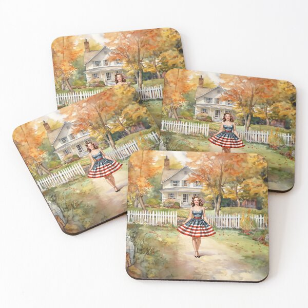 Item preview, Pretty patriotic girl in front of her country home designed and sold by Made-by-Gus.
