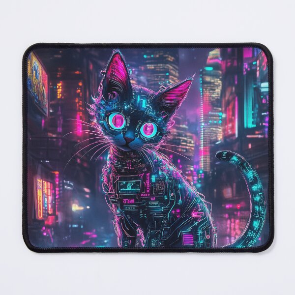 Item preview, Cyberpunk Cat designed and sold by Rtymer.