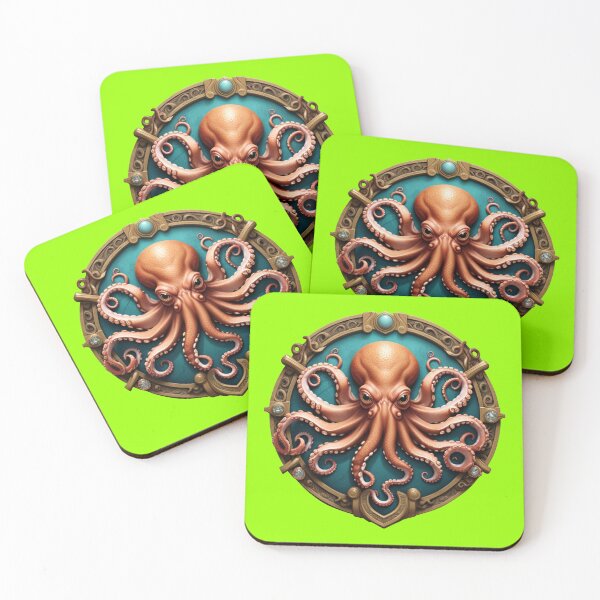 Item preview, OCTOPUS SHIELD (#99FF00) designed and sold by Marlon Oseguera.