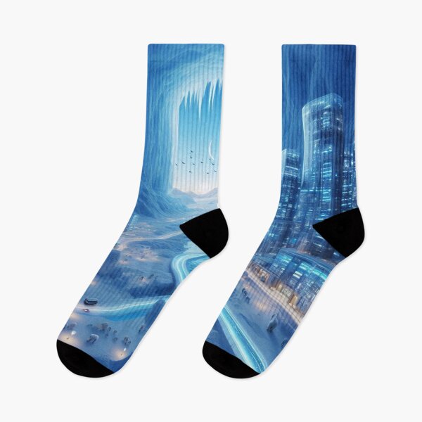 Item preview, Frozen Metropolis: City of Light and Ice" designed and sold by aipichub.