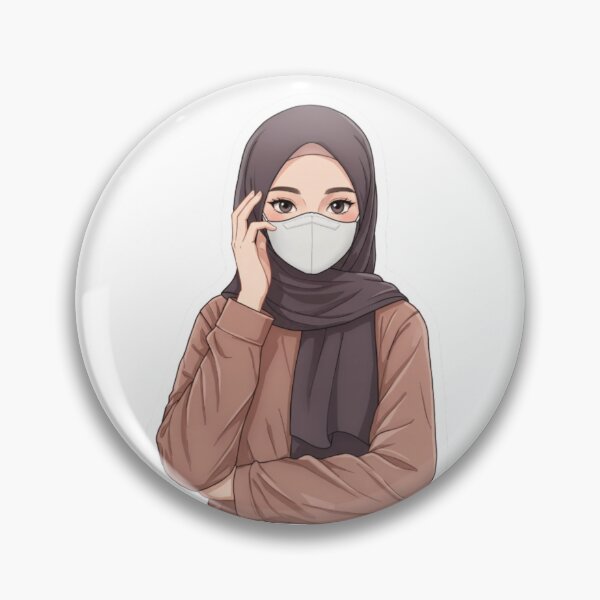 Item preview, Stylish Muslim Girl in Hijab – Modern Anime Vibe designed and sold by MorishimaSenpai.