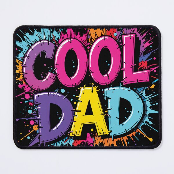 Item preview, "Cool Dad" – Bold 3D Typography Father’s Day designed and sold by BrushRushX.