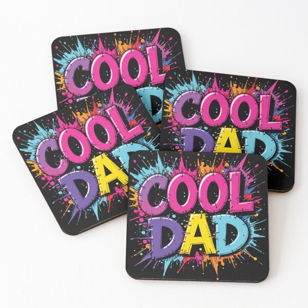 Item preview, "Cool Dad" – Bold 3D Typography Father’s Day designed and sold by BrushRushX.