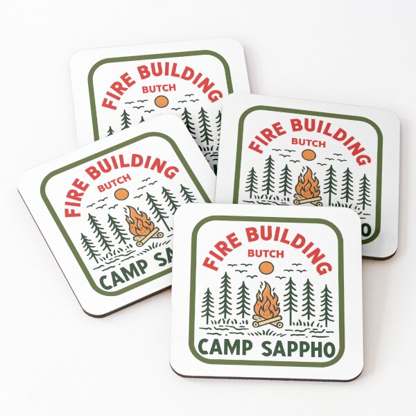 Item preview, Fire Building Butch Badge designed and sold by TheDopamineShot.