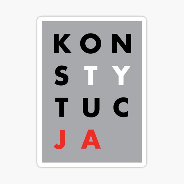Item preview, Polish KONSTYTUCJA Protest Design – Modern Civil Rights Poster designed and sold by BestDetailer.