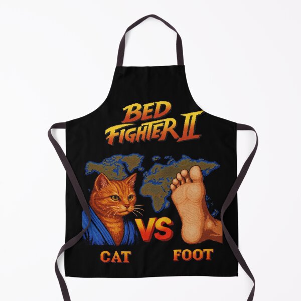 Item preview, Bed Fighter II – Cat vs Foot Retro Gamer Showdown designed and sold by soycig.