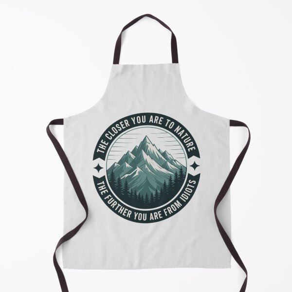 Item preview, The Closer You Are to Nature Sarcastic Mountain – Funny Adventure Gift designed and sold by just-quotes.