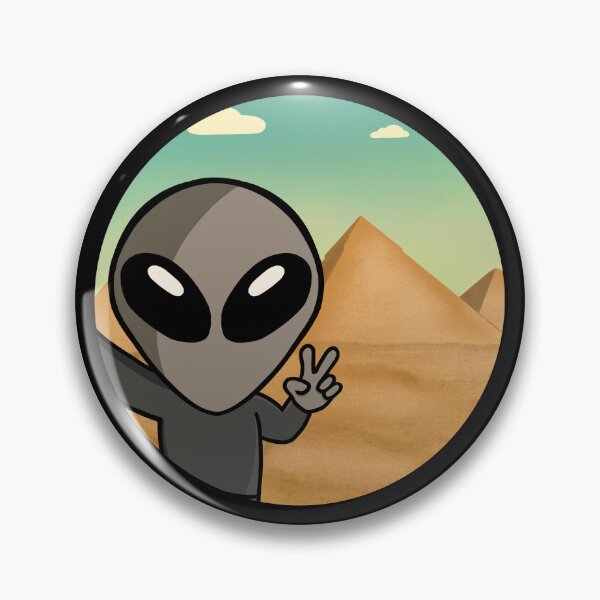 Artikelvorschau, Graues Weltraum-Alien-Pyramiden-Selfie – Version 2 entworfen und verkauft von SpaceAlienTees.