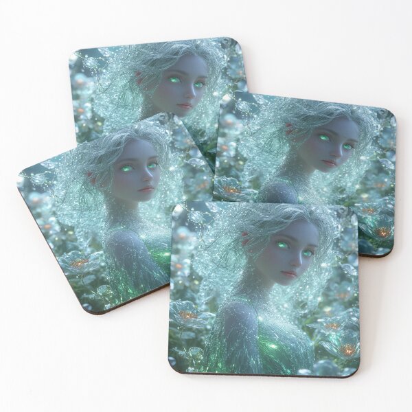 Item preview, "Glass Garden Witch: Ethereal Fantasy Portrait designed and sold by ArtiQreate.