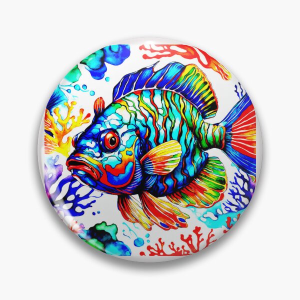 Item preview, The mandarin fish Synchiropus splendidus nu series #1 designed and sold by Helios Be. Lavsh.