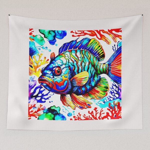 Item preview, The mandarin fish Synchiropus splendidus nu series #1 designed and sold by Helios Be. Lavsh.