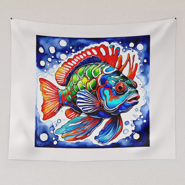 Item preview, The mandarin fish Synchiropus splendidus nu series #2 designed and sold by Helios Be. Lavsh.