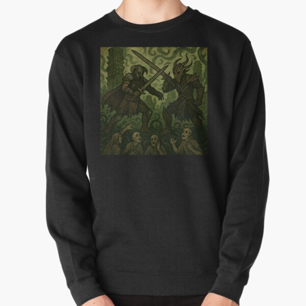 Item preview, DragonBorn and Miraak Fighting designed and sold by Vintage Visions Art.