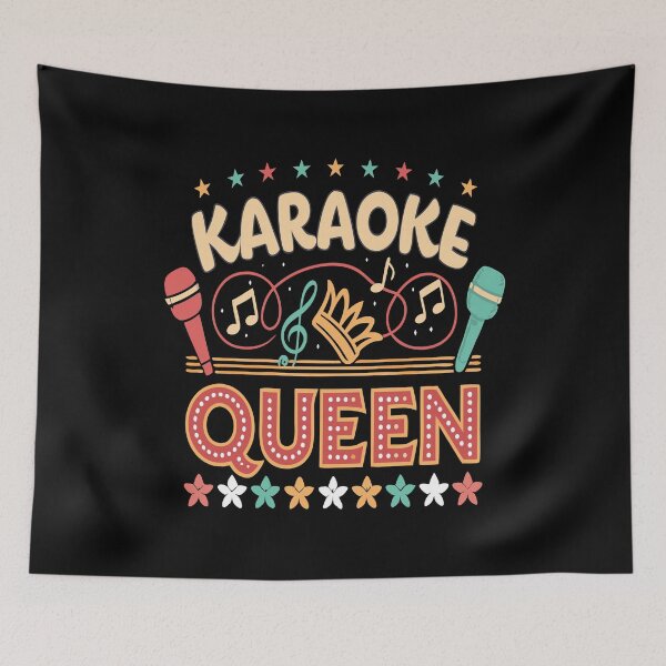 Item preview, Karaoke Queen Microphone Design designed and sold by Text2tee.