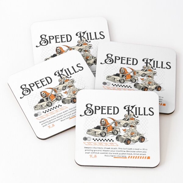 Item preview, Speed Kills Halloween automotive design designed and sold by StricklyDesigns.