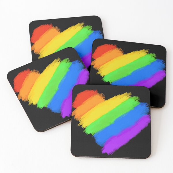 Item preview, LGBT Watercolor Style Rainbow Heart designed and sold by SpaceAlienTees.
