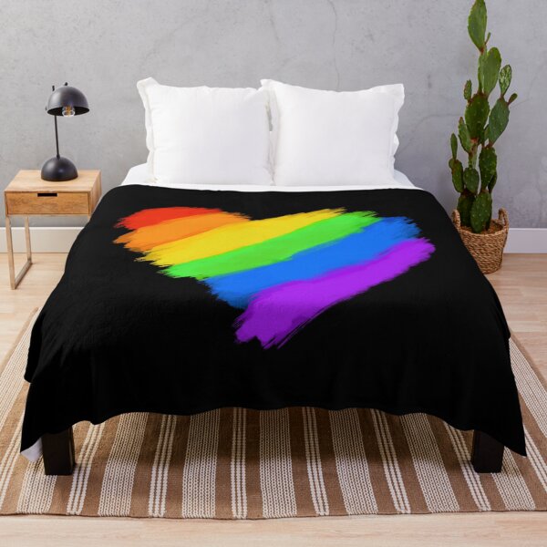 Item preview, LGBT Watercolor Style Rainbow Heart designed and sold by SpaceAlienTees.