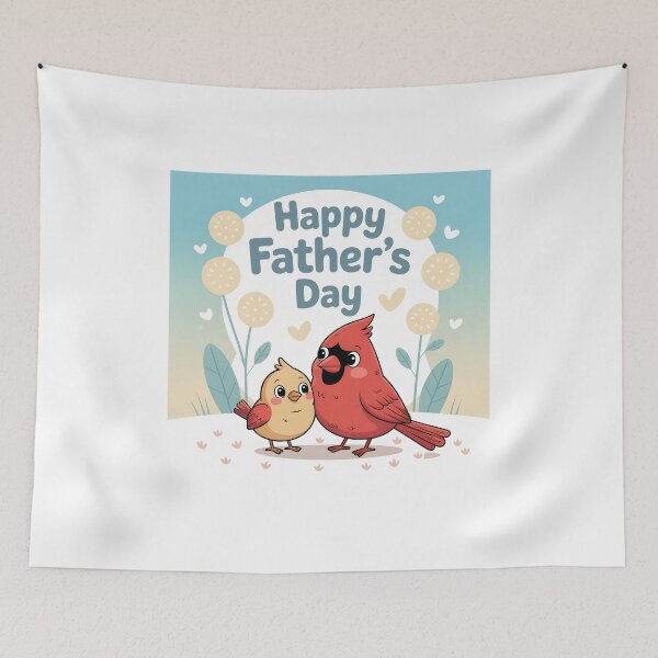 Item preview, Happy Father’s Day – Cardinal Love designed and sold by Brainy Bird's Place.