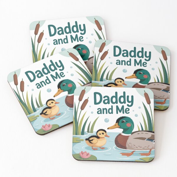 Item preview, Daddy and Me – Mallard Ducks in the Pond designed and sold by Brainy Bird's Place.