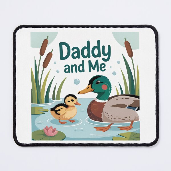 Item preview, Daddy and Me – Mallard Ducks in the Pond designed and sold by Brainy Bird's Place.