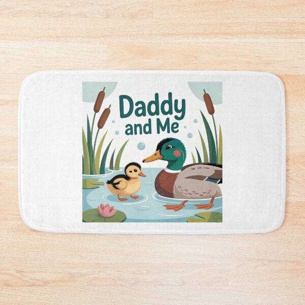Item preview, Daddy and Me – Mallard Ducks in the Pond designed and sold by Brainy Bird's Place.