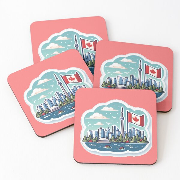 Item preview,  Kennedy Toronto Skyline & Nature | Cute Canada Sticker Design ,  designed and sold by PaintMeWorld.