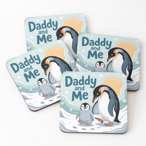 Item preview, Daddy and Me – Emperor Penguins in Snow designed and sold by Brainy Bird's Place.